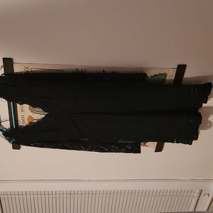 Express deep v lace Party dress